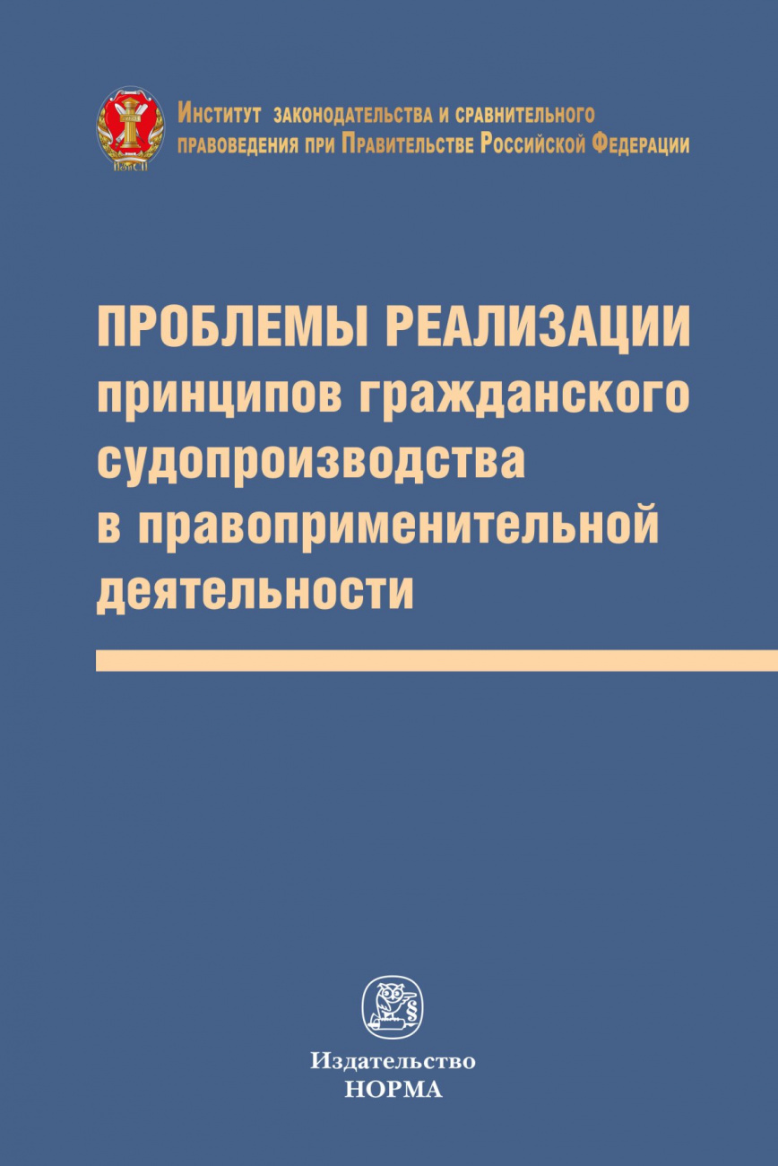 Проблемы реализации принципов гражданского судопроизводства в правоприменительной деятельности