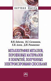 Металлография металлов, порошковых материалов и покрытий, полученных электроискровыми способами